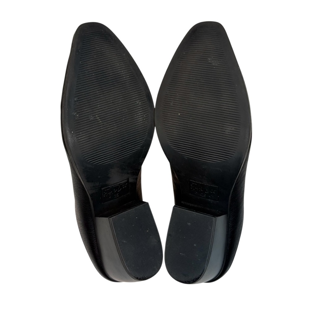 Style & Co Black Leather Block Heel Mules – Size 7.5 - Picture 7 of 9